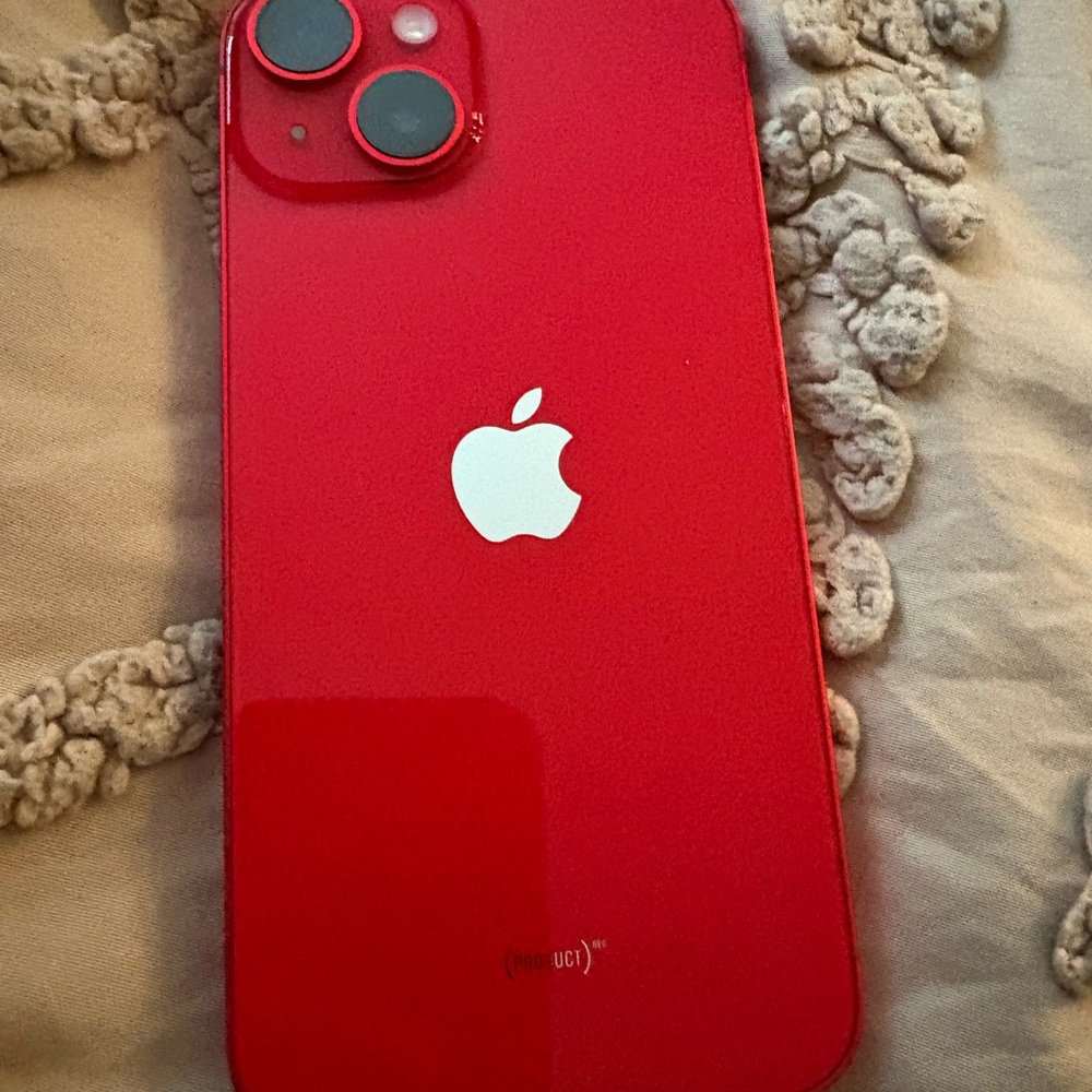 Apple iPhone in Vibrant Red